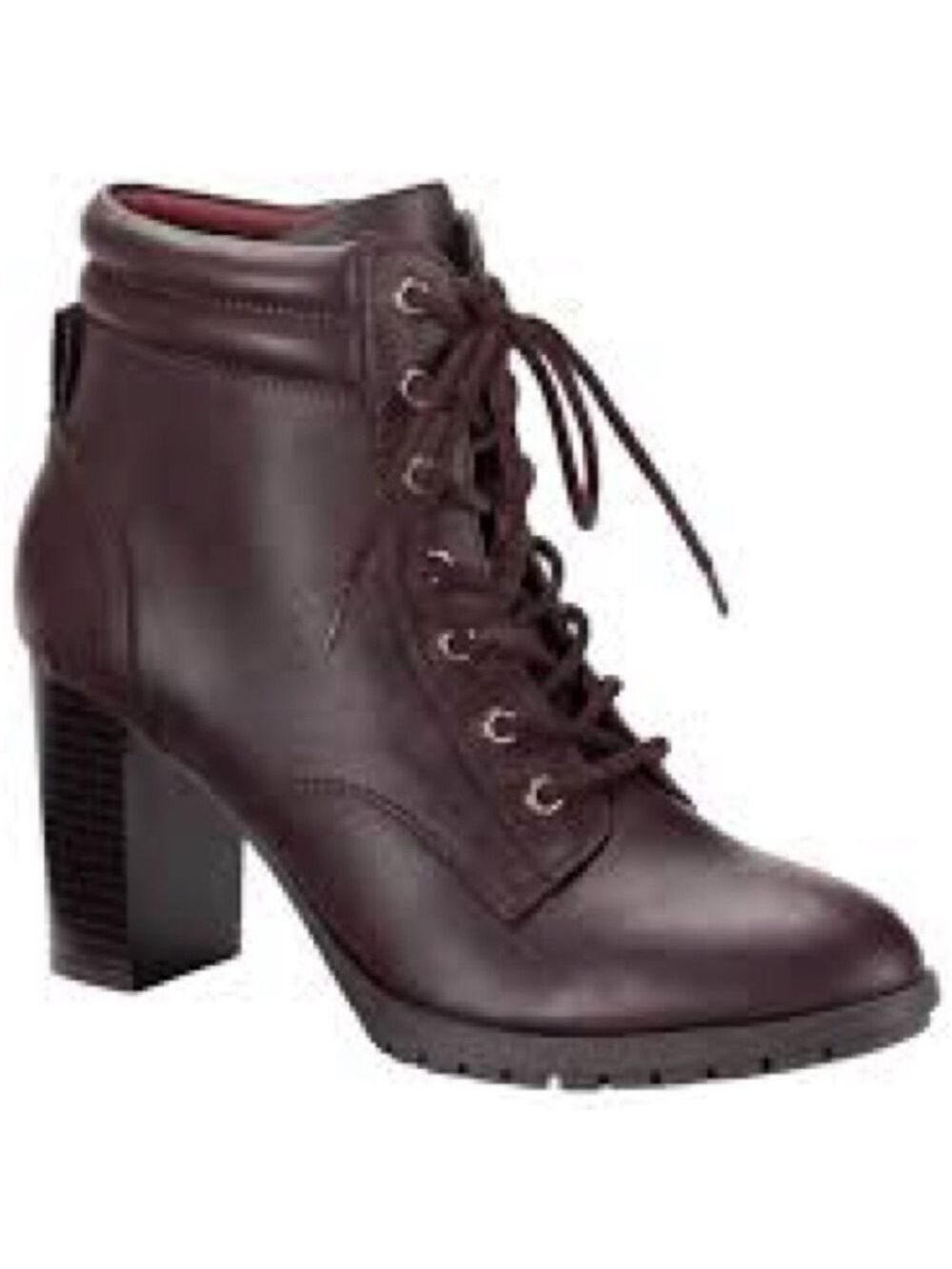 Women’s Style & Co. Brown Faux Leather Laurellee Dress Booties Size 8.5 US!